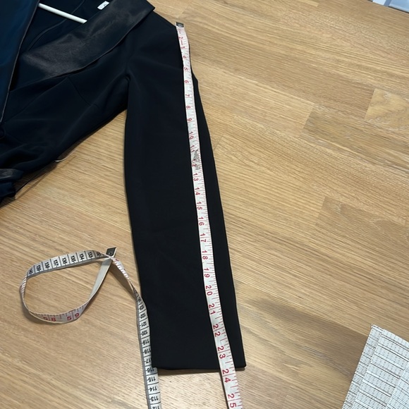 Eliza J long sleeve Tuxedo grown women maxi black dress size 4 NWOT - Picture 8 of 10